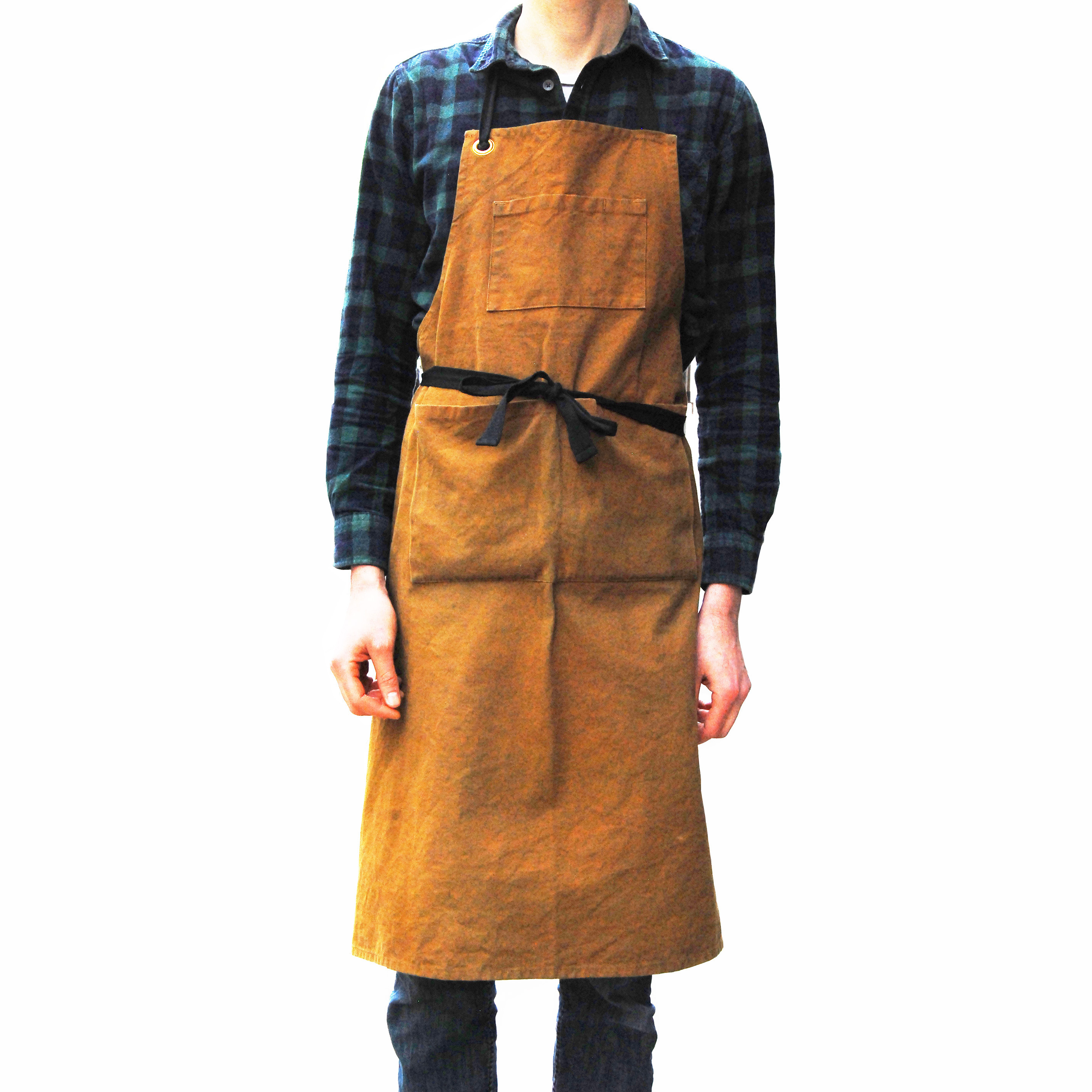 最高級 Khaki Wait & Labour Dyed Apron Cotton エプロン・三角巾