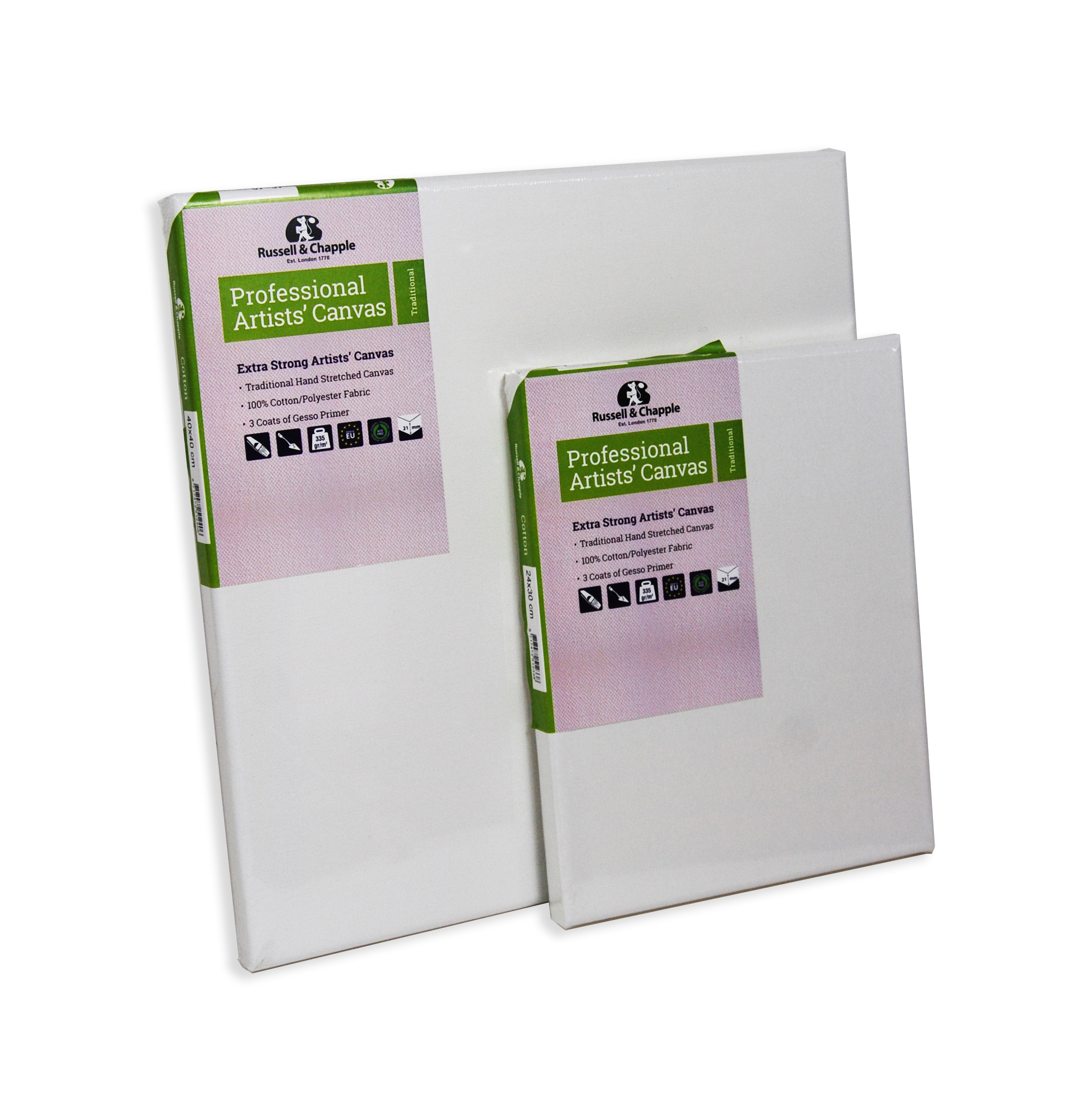 Russell and Chapple PreStretched Primed Cotton Canvas