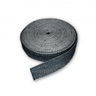 Webbing Cotton and Jute 50mm Black and White 33m Roll
