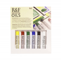 R and F Drawing Oils 12ml x 6 Introductory Color Set